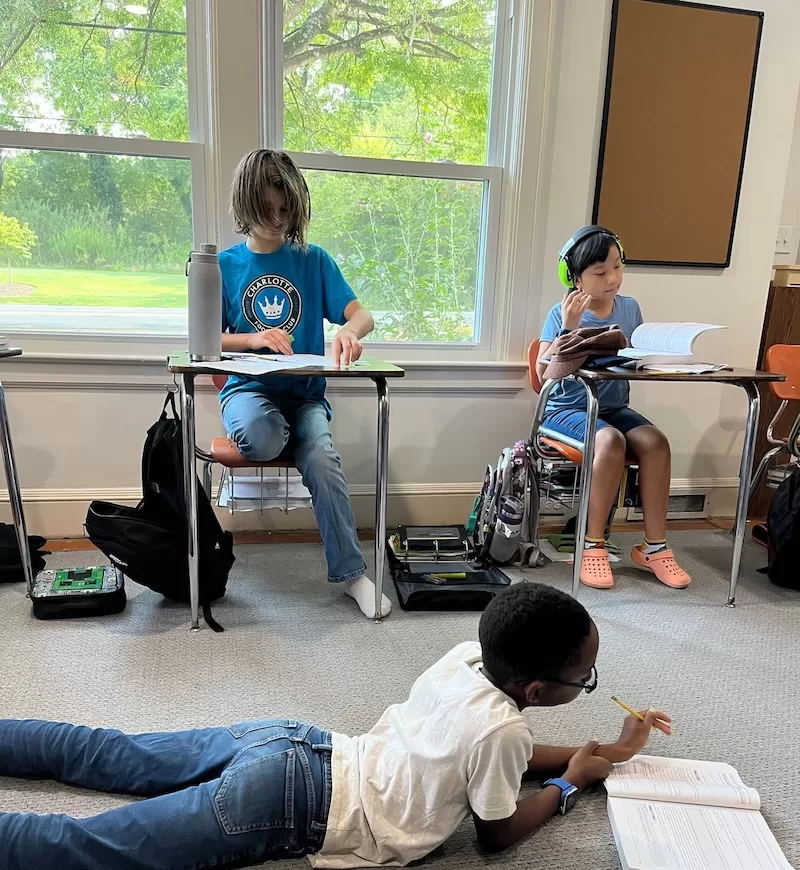 3 children working during indepenent work time
